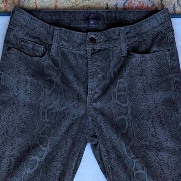NDYJ Purple Skinny Snake print jeans size 6P - Picture 3 of 6